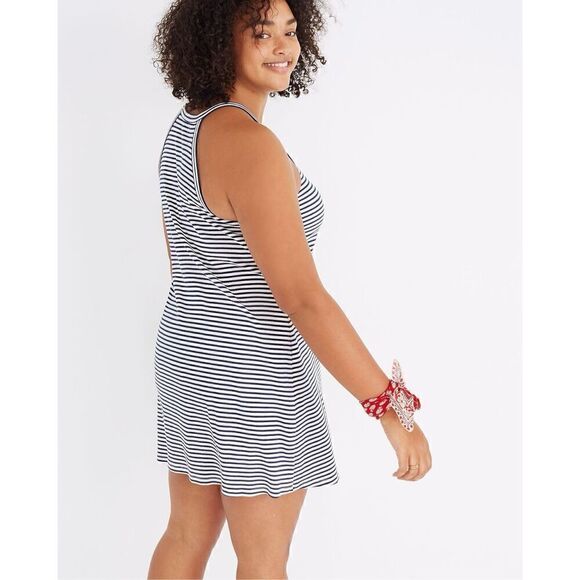 Madewell Navy Blue District Dress in Stripe - Women’s XL - Picture 2 of 7